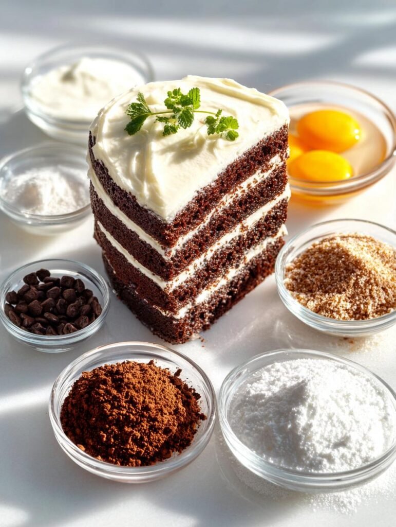 Chocolate Cake Vanilla Cream