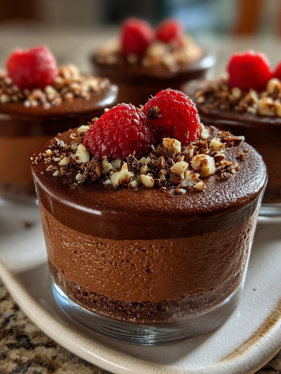 28 Decadent Chocolate Hazelnut Mousse Cups to Savor - Chocolate Hazelnut Mousse Cups - additional detail
