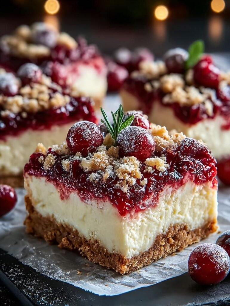 Christmas Cheesecake Bars