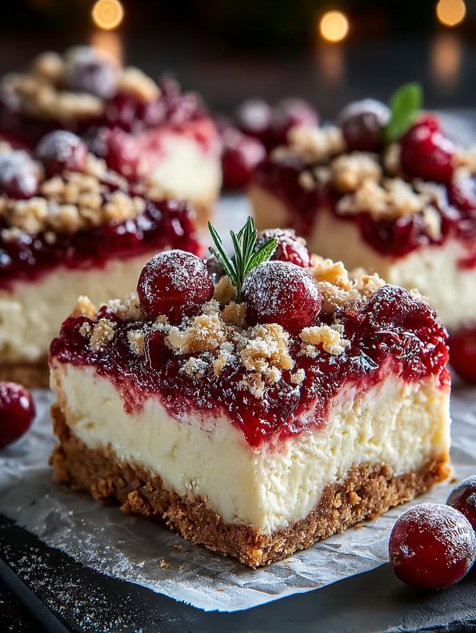Christmas Cheesecake Bars