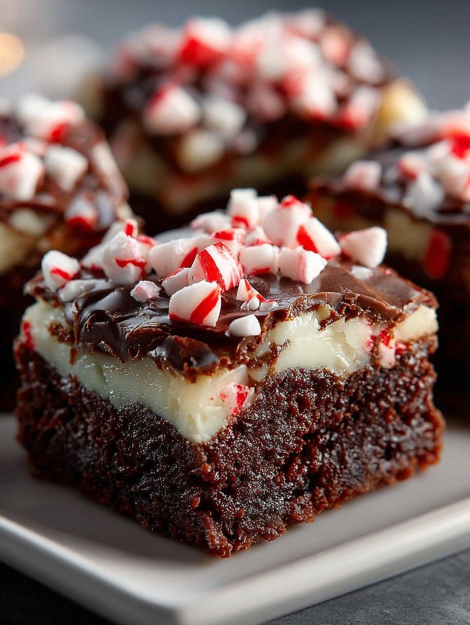 Christmas Peppermint Bark Brownie Bites You’ll Love - Christmas Peppermint Bark Brownie - main visual representation