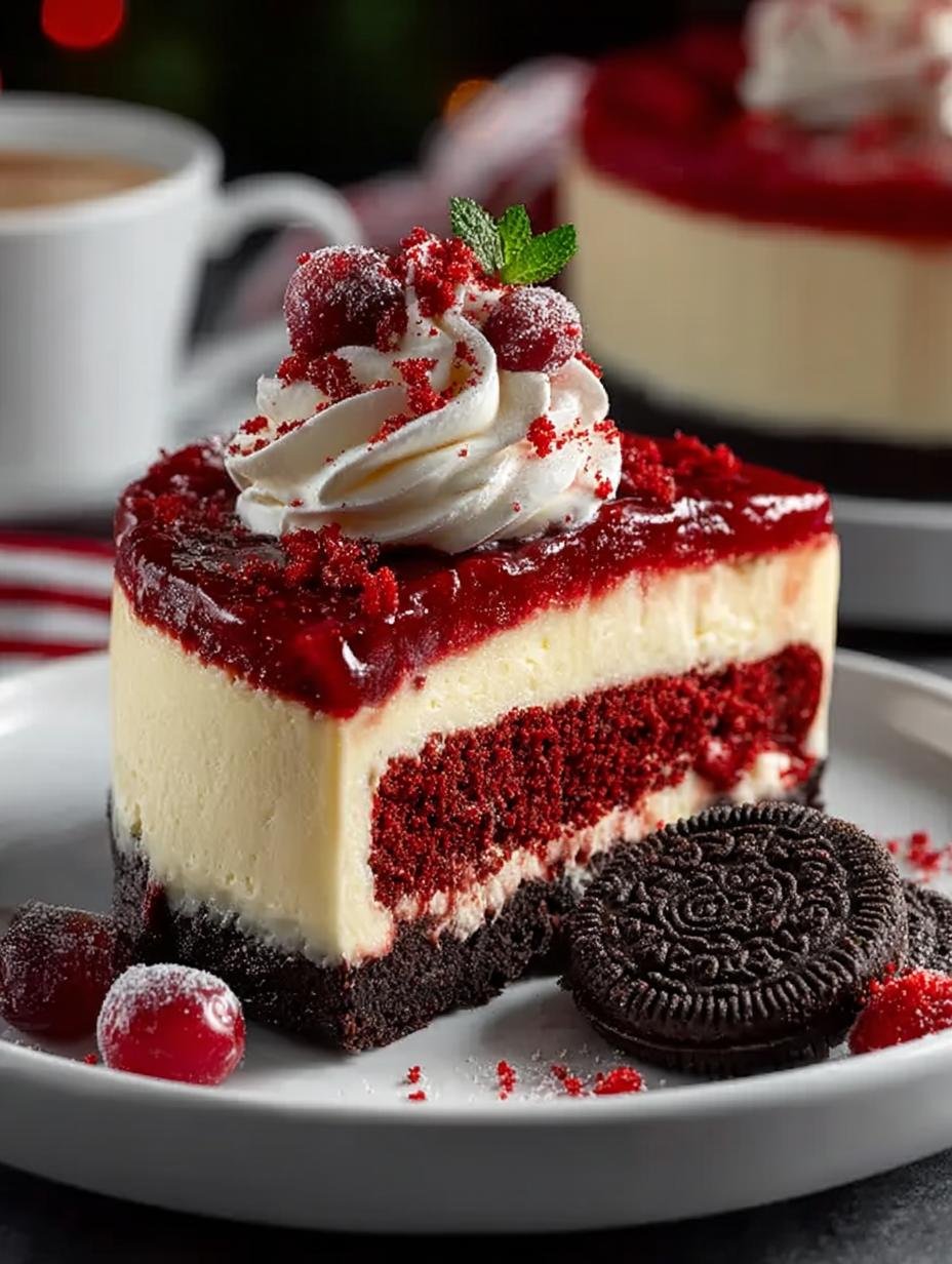 Christmas Red Velvet Cheesecake: 5 Reasons to Indulge - Christmas Red Velvet Cheesecake - additional detail