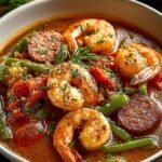 Comforting Shrimp Sausage Gumbo
