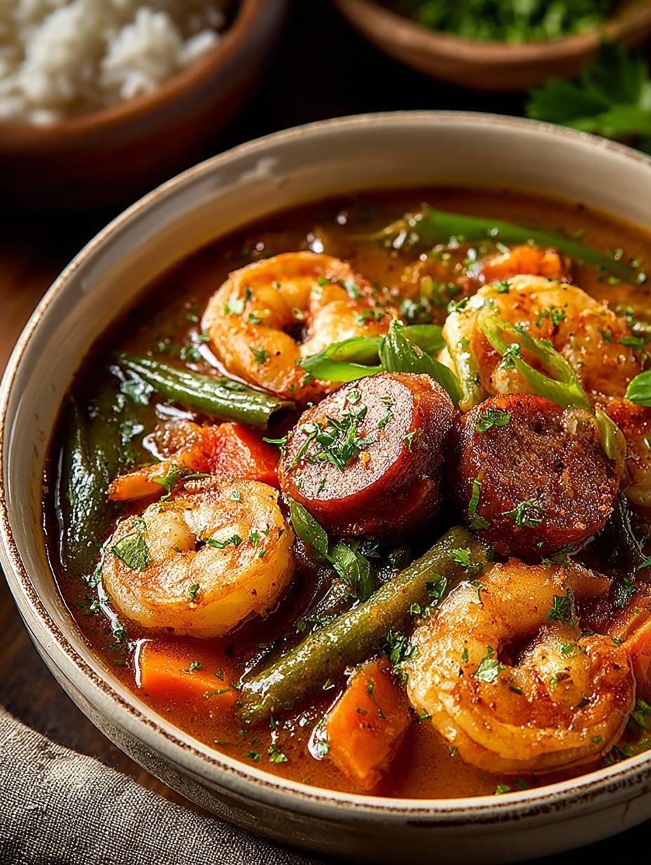 Comforting Shrimp Sausage Gumbo: 6 Hearty Steps - Comforting Shrimp Sausage Gumbo - additional detail