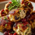 Cranberry Turkey Stuffing Balls