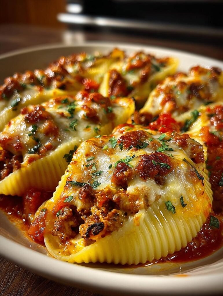 Enchilada Stuffed Pasta Shells