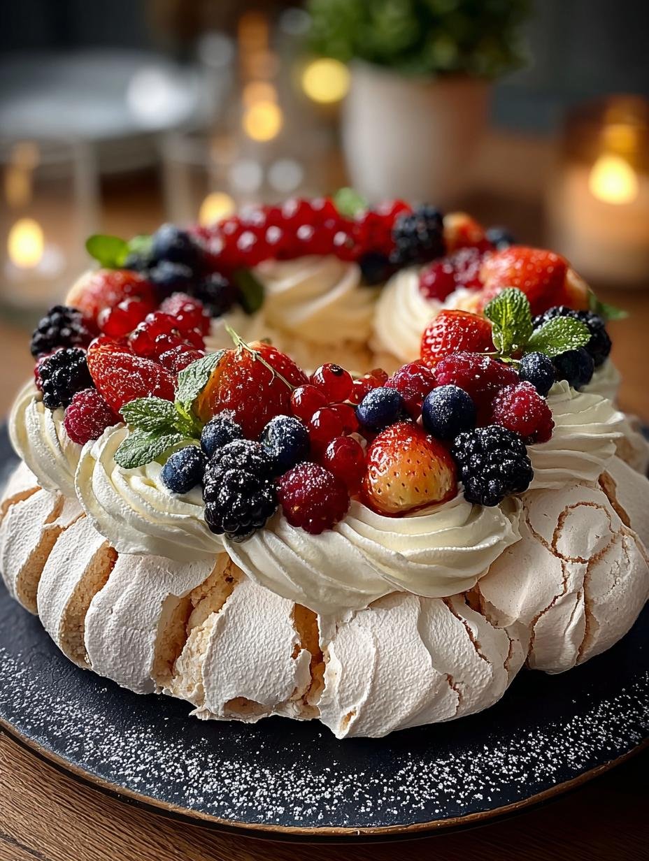 Festive Pavlova Christmas Wreath: 8 Delightful Steps - Festive Pavlova Christmas Wreath - main visual representation