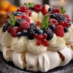 Festive Pavlova Christmas Wreath