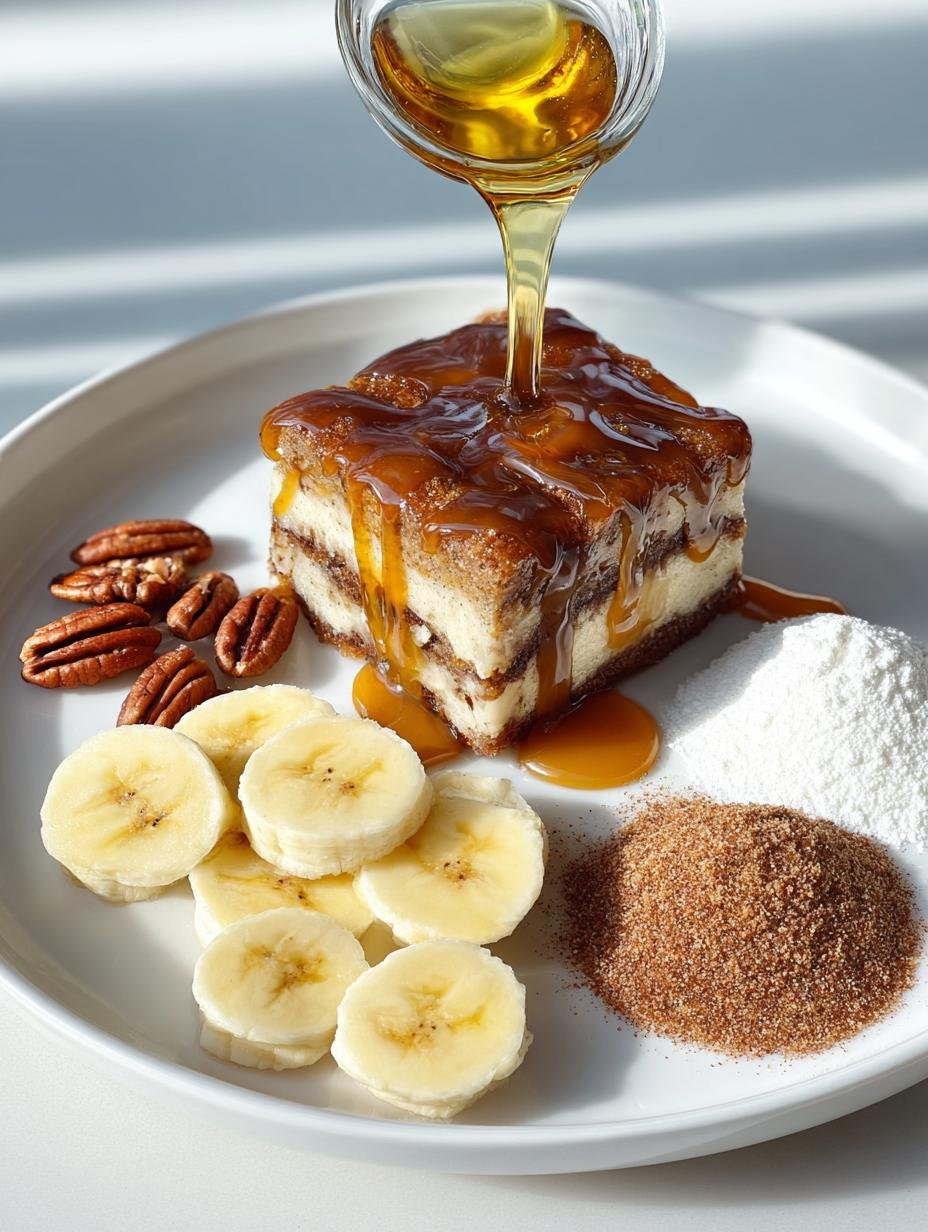 Gooey Banana Pecan Caramel Cake: A Sweet Delight - Gooey Banana Pecan Caramel - main visual representation