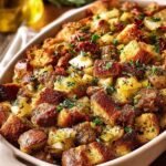 Irresistible Apple Sausage Stuffing