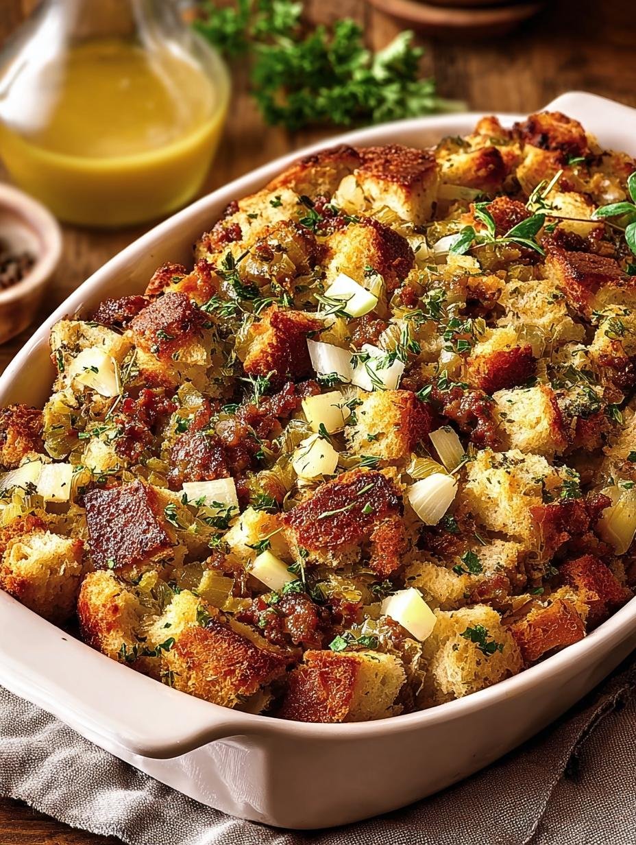 Irresistible Apple Sausage Stuffing Recipe for Cozy Meals - Irresistible Apple Sausage Stuffing - additional detail