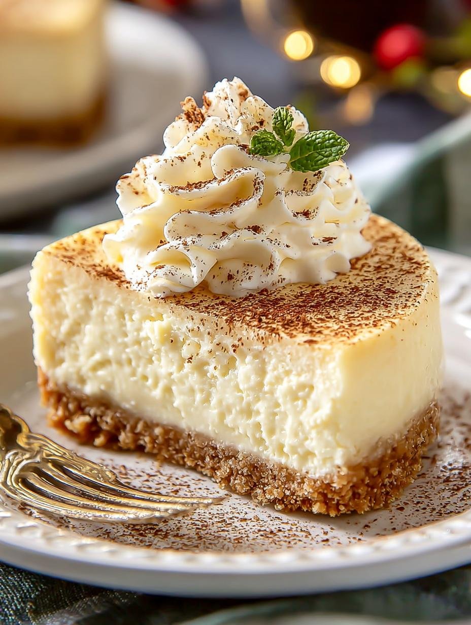 Irresistible Eggnog Cheesecake Festive Delight - Irresistible Eggnog Cheesecake Festive - main visual representation