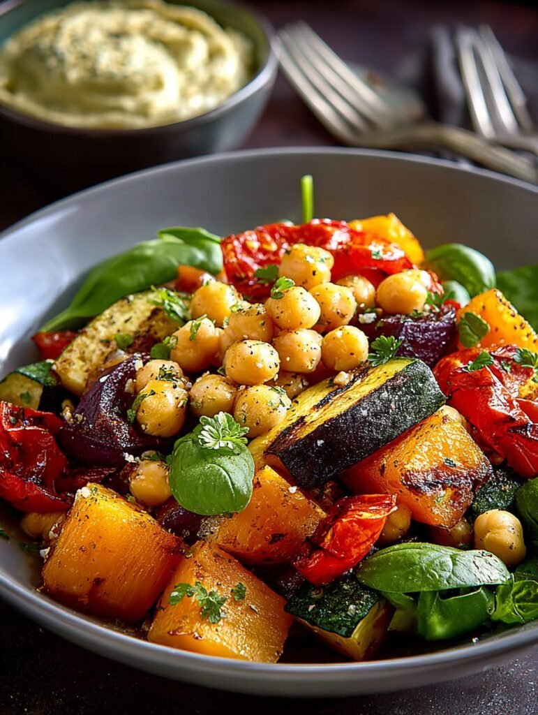 Irresistible Roasted Vegetables Chickpea