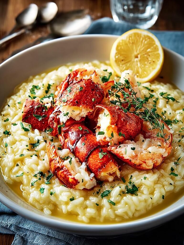 Lemon Butter Lobster Risotto