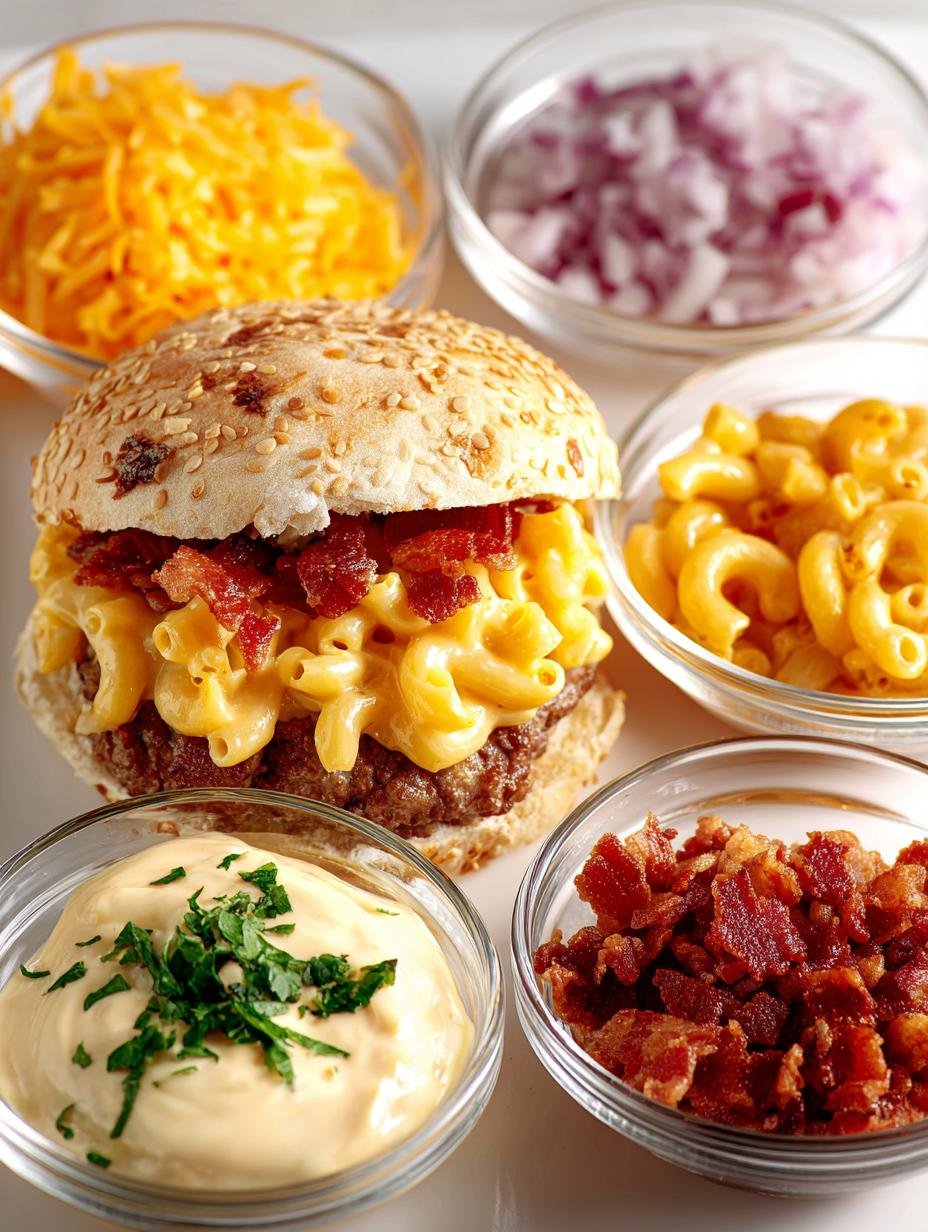 Mac Cheese Bacon Burger: 8 Irresistible Rolls to Savor - Mac Cheese Bacon Burger - additional detail