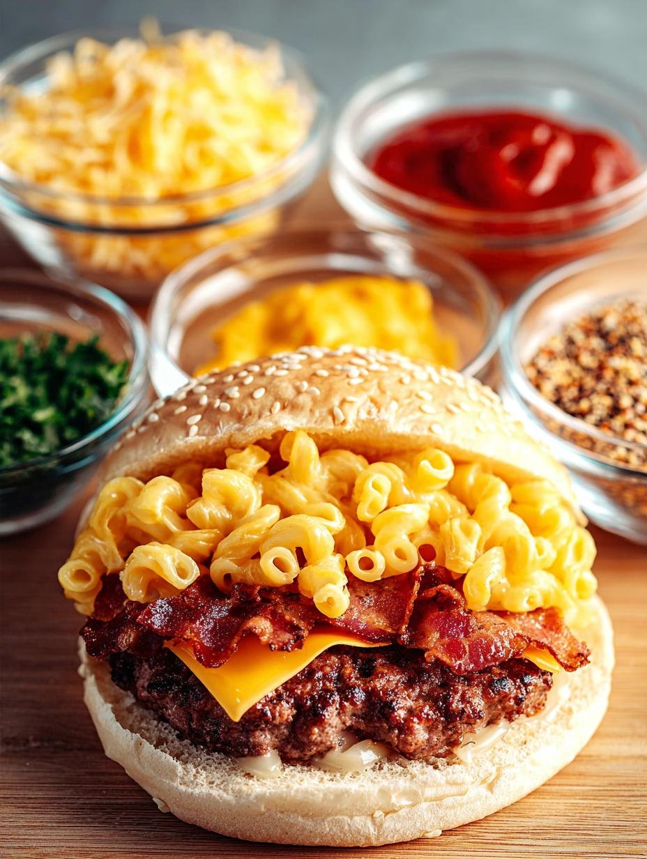 Mac Cheese Bacon Burger