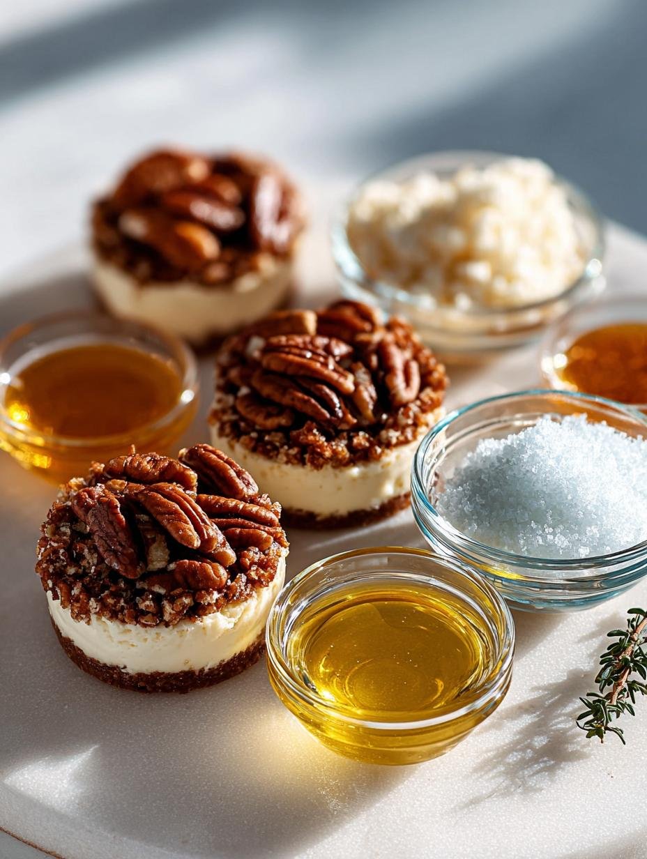 Mini Pecan Pie Cheesecakes: 12 Irresistible Bites - Mini Pecan Pie Cheesecakes - main visual representation