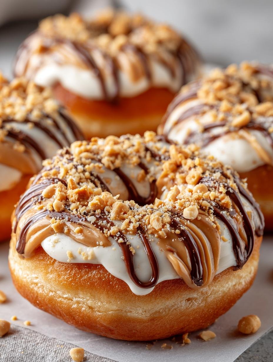 Peanut Butter Cheesecake Donuts