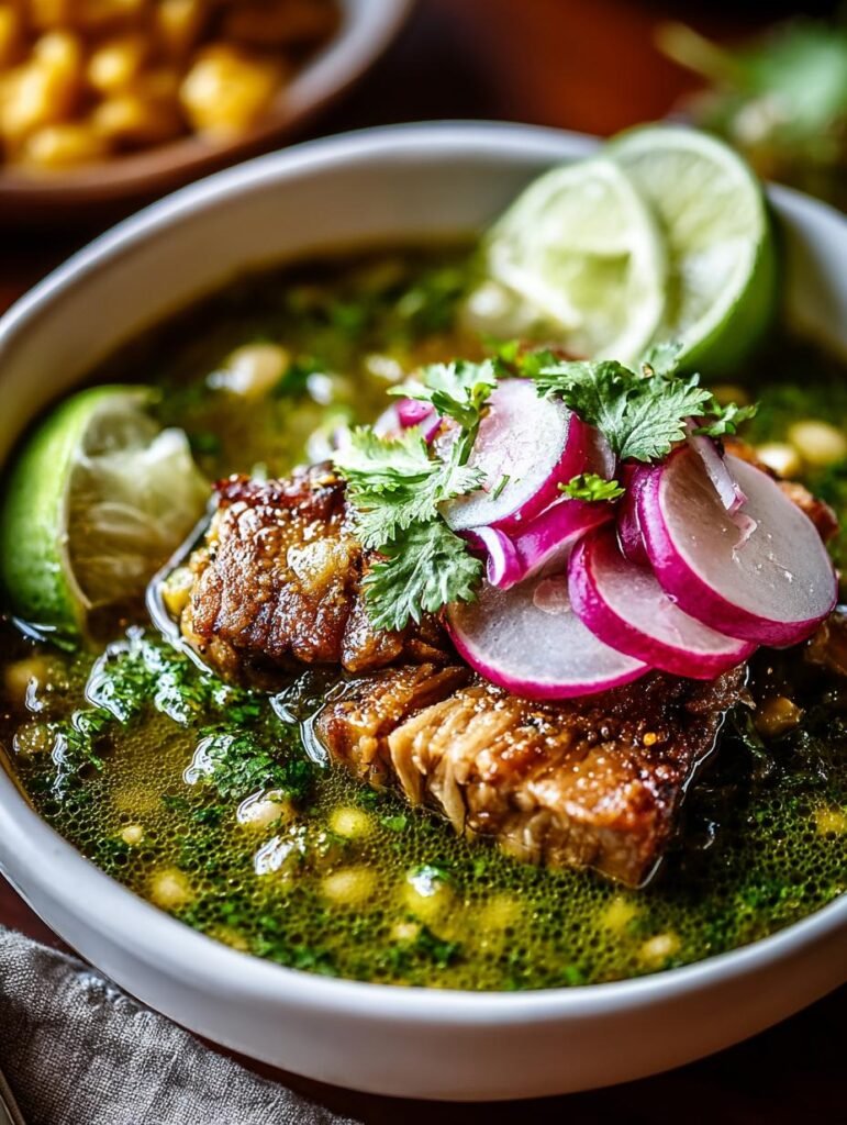 Pork Pozole Verde Flavorful