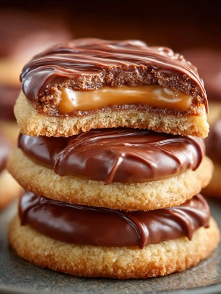 Soft Chewy Twix Cookies
