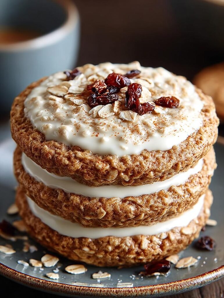 Spiced Eggnog Oatmeal Cream