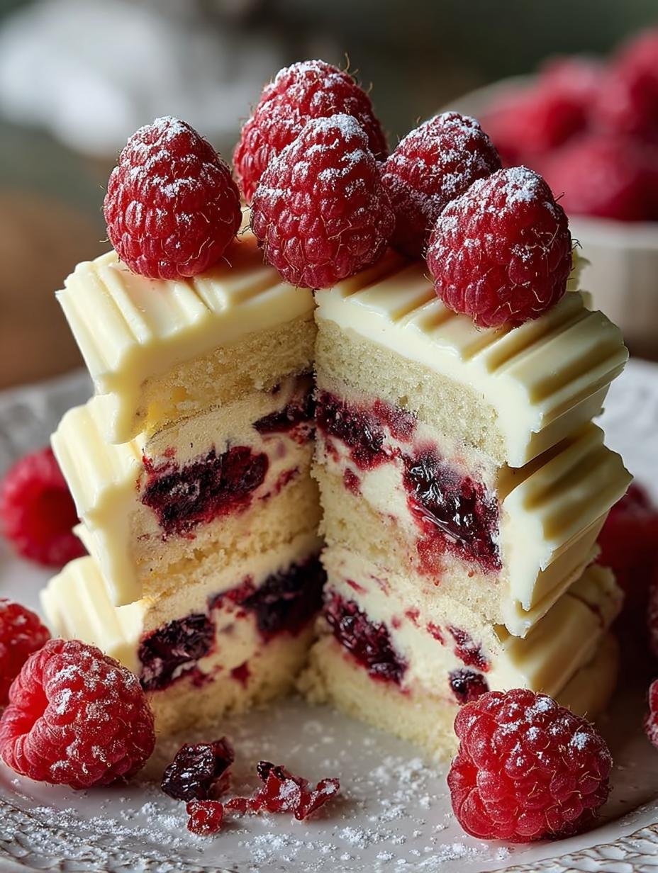 White Chocolate Raspberry Dream: 7 Irresistible Layers 2 White Chocolate Raspberry Dream: 7 Irresistible Layers - White Chocolate Raspberry Dream - main visual representation