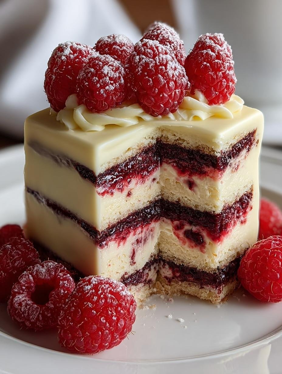 White Chocolate Raspberry Dream: 7 Irresistible Layers 3 White Chocolate Raspberry Dream: 7 Irresistible Layers - White Chocolate Raspberry Dream - additional detail