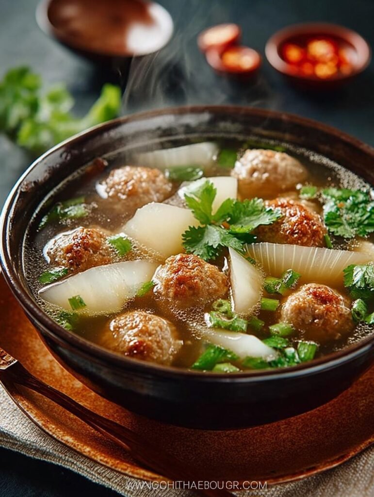 Winter Melon Meatball Soup
