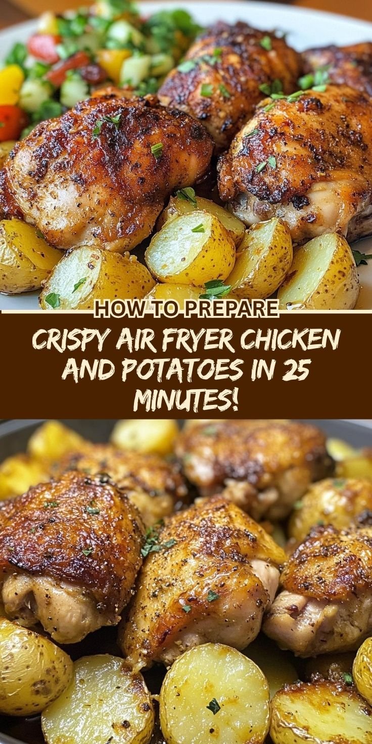 Air Fryer Chicken and Potatoes