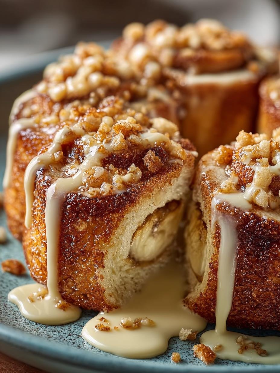 Banana Pudding Rolls with Gooey Vanilla Pudding Delight - Banana Pudding Rolls with - main visual representation