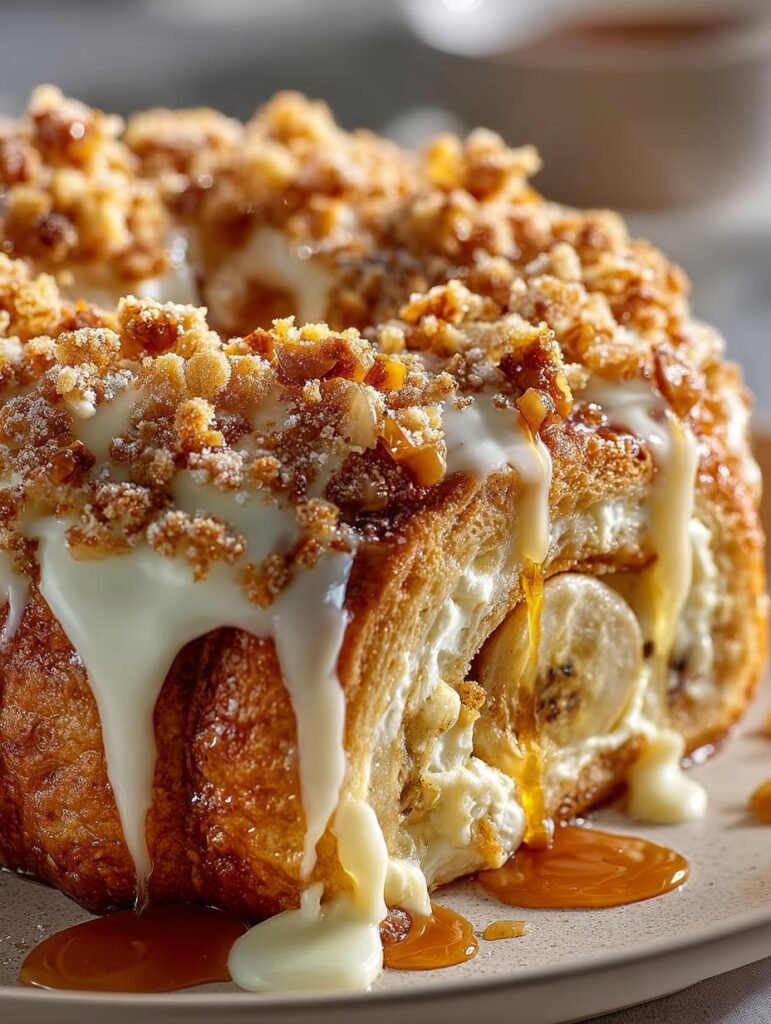 Banana Pudding Rolls with