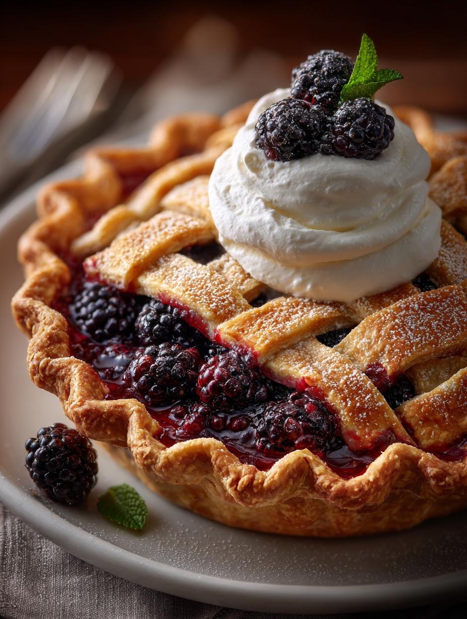 Blackberry Pie with Cream: 7 Irresistible Variations 2 Blackberry Pie with Cream: 7 Irresistible Variations - Blackberry Pie with Cream - main visual representation