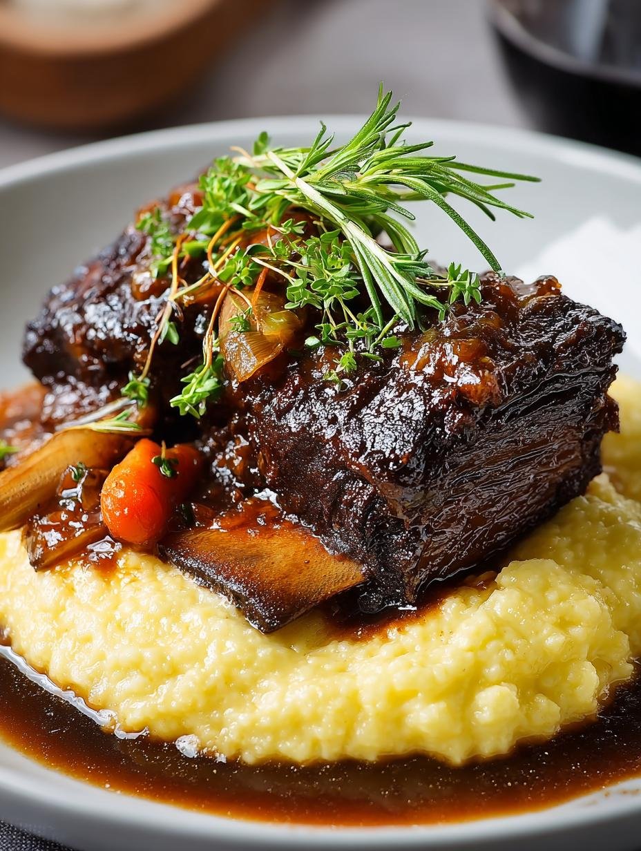 Braised Short Ribs with Mashed Potatoes for Cozy Nights - Braised Short Ribs with - additional detail