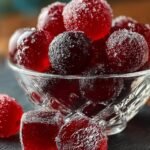 Candied Cranberries Sweet Treat