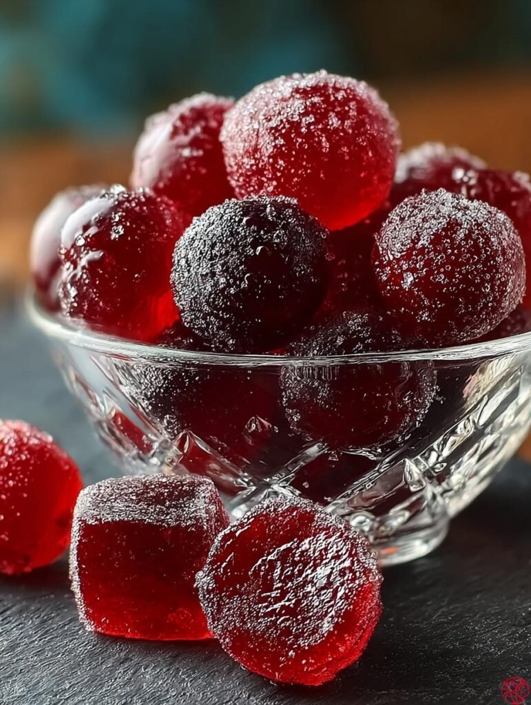 Candied Cranberries Sweet Treat