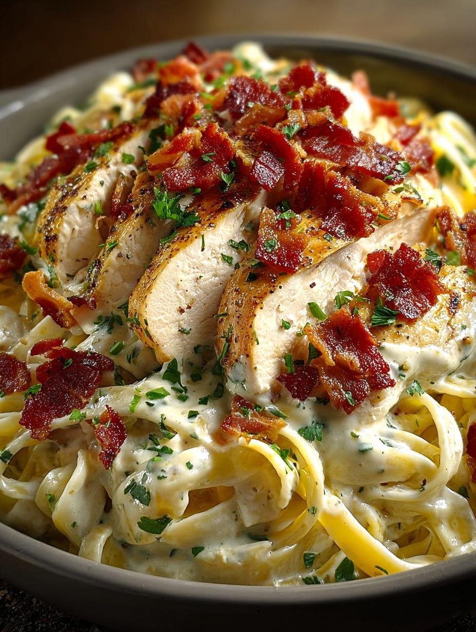 Cheddar Bacon Chicken Alfredo: 7 Reasons to Love It - Cheddar Bacon Chicken Alfredo - main visual representation