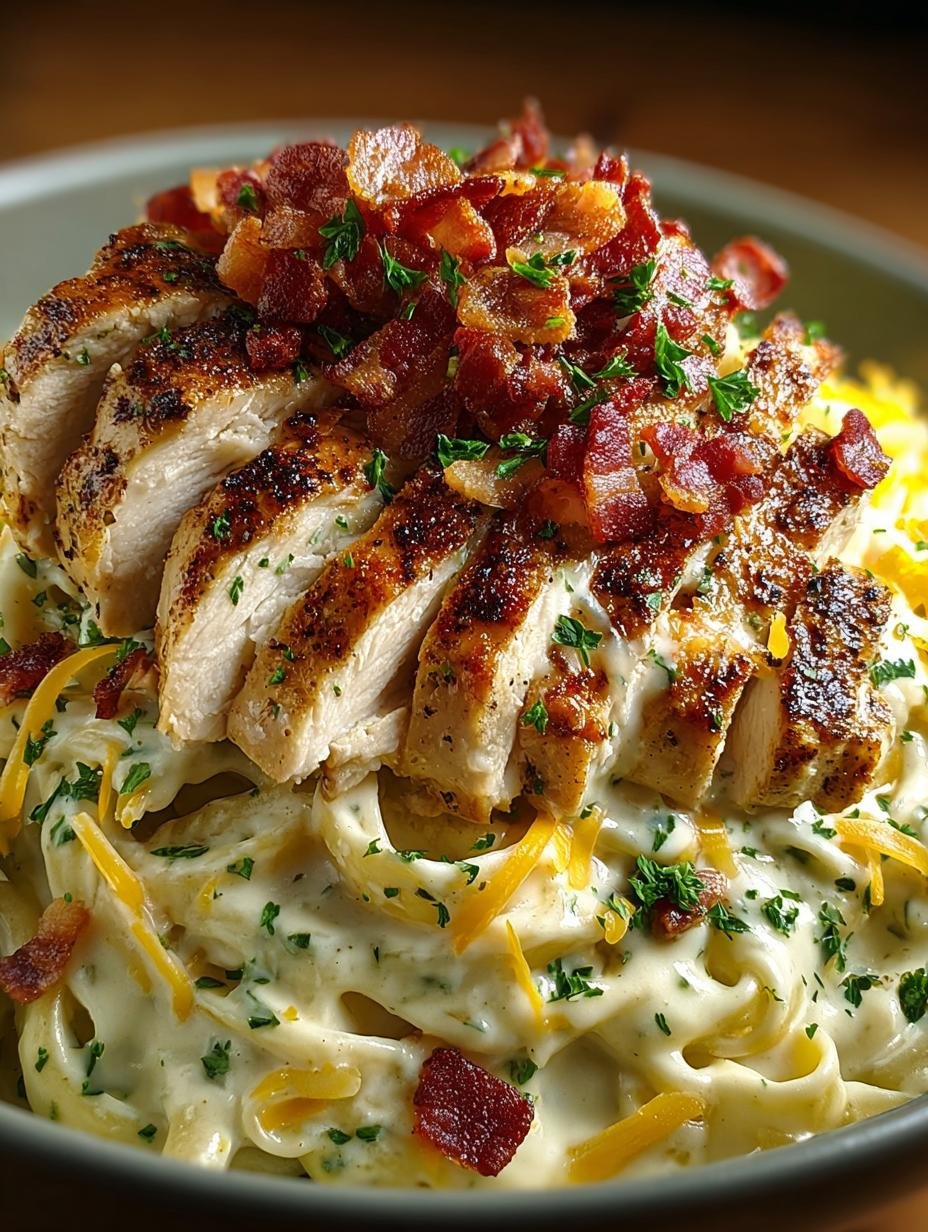 Cheddar Bacon Chicken Alfredo: 7 Reasons to Love It - Cheddar Bacon Chicken Alfredo - additional detail