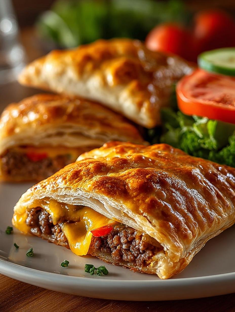 Cheeseburger Pockets: 8 Flaky Hand Pies You Must Try - Cheeseburger Pockets - main visual representation