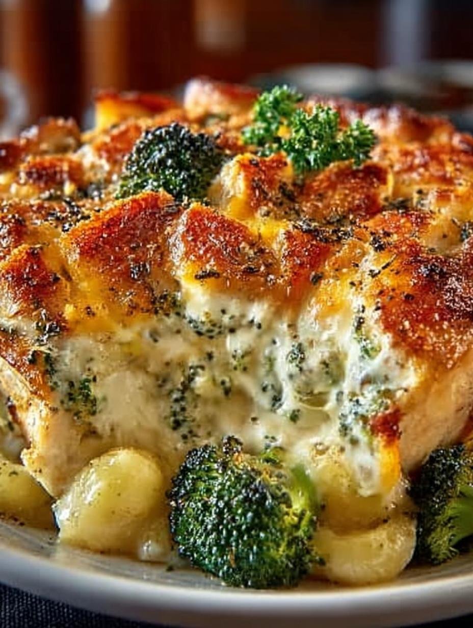 Cheesy Chicken Broccoli Baked Delight for Dinner - Cheesy Chicken Broccoli Baked - main visual representation