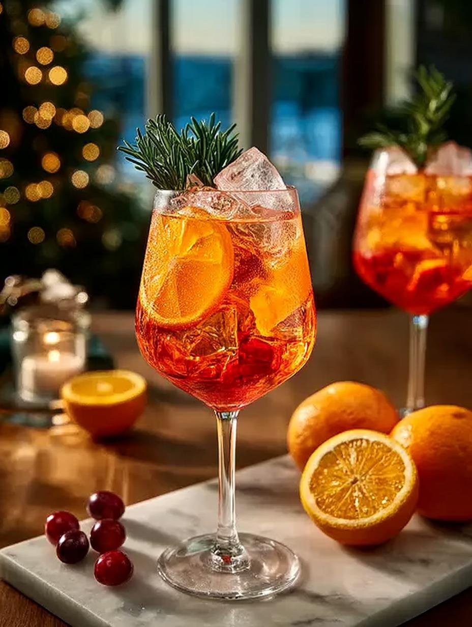 Christmas Aperol Spritz: 5 Festive Cocktail Recipes - Christmas Aperol Spritz - main visual representation