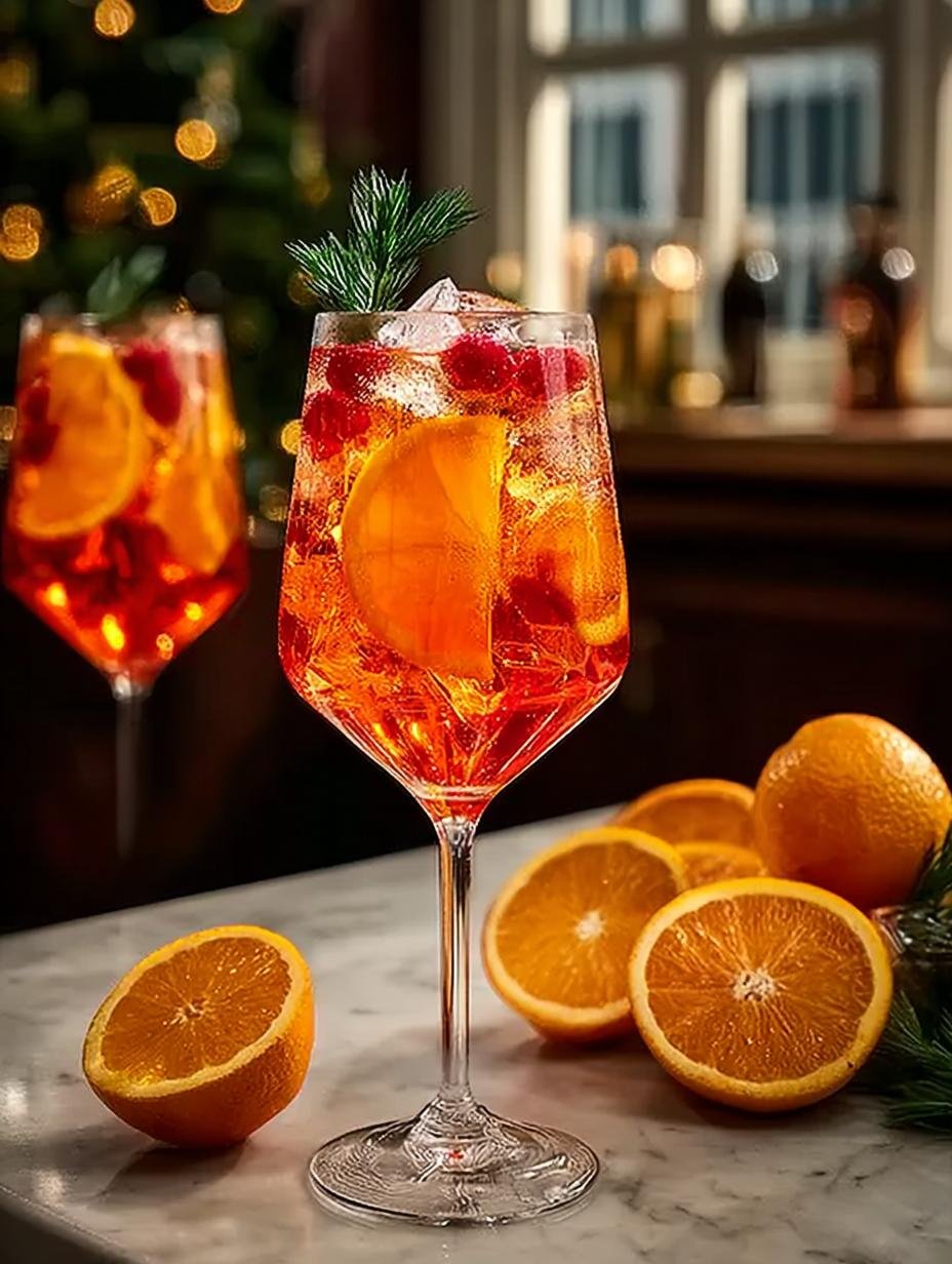 Christmas Aperol Spritz: 5 Festive Cocktail Recipes - Christmas Aperol Spritz - additional detail