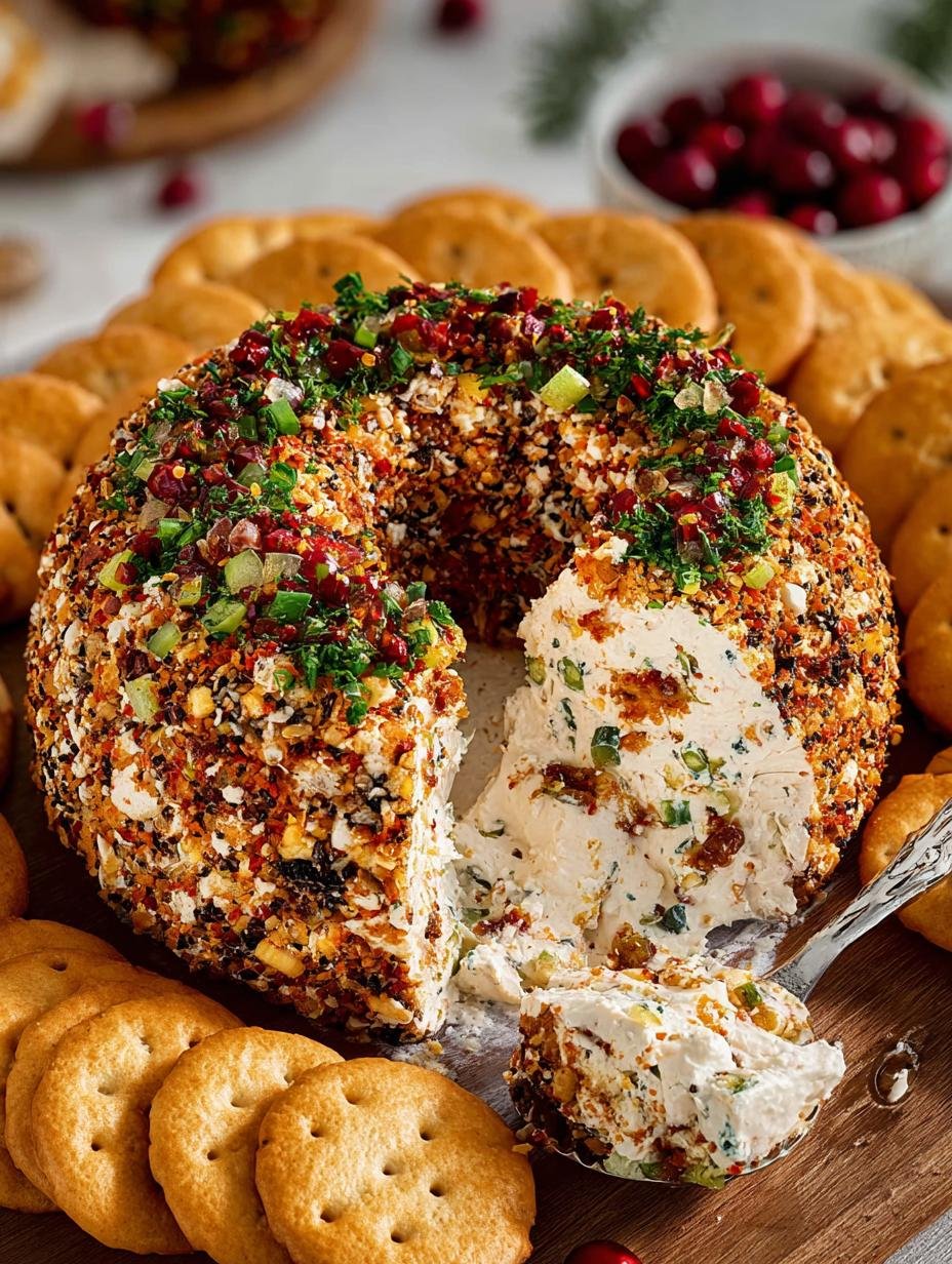 Christmas Wreath Cheese Ball