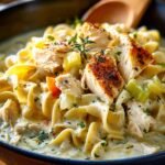 Creamy Chicken Leek Pasta