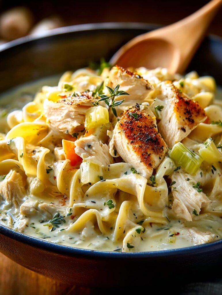 Creamy Chicken Leek Pasta