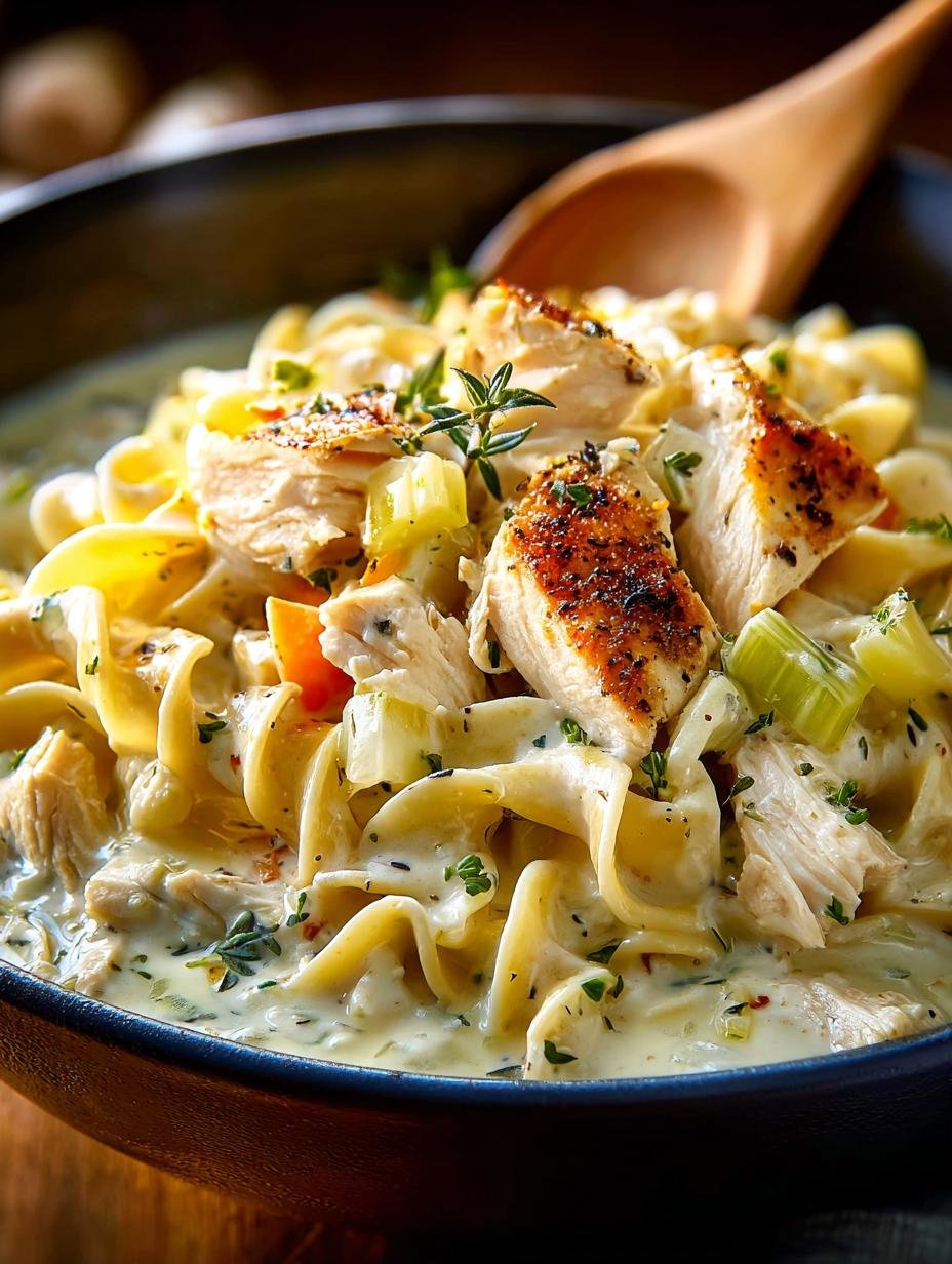 Creamy Chicken Leek Pasta