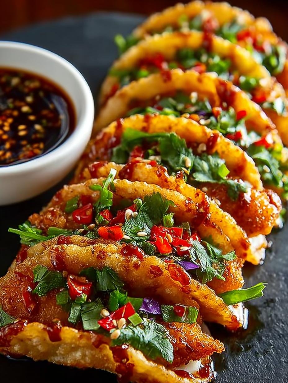 Crispy Chicken Wonton Tacos: 5 Flavorful Steps to Perfection - Crispy Chicken Wonton Tacos - main visual representation