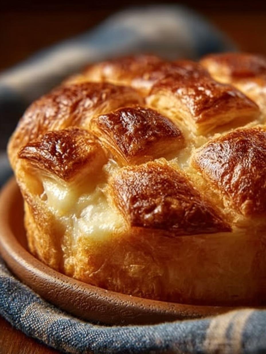 Decadent Buttery Croissant Bread Pudding Recipe - Decadent Buttery Croissant Bread - main visual representation