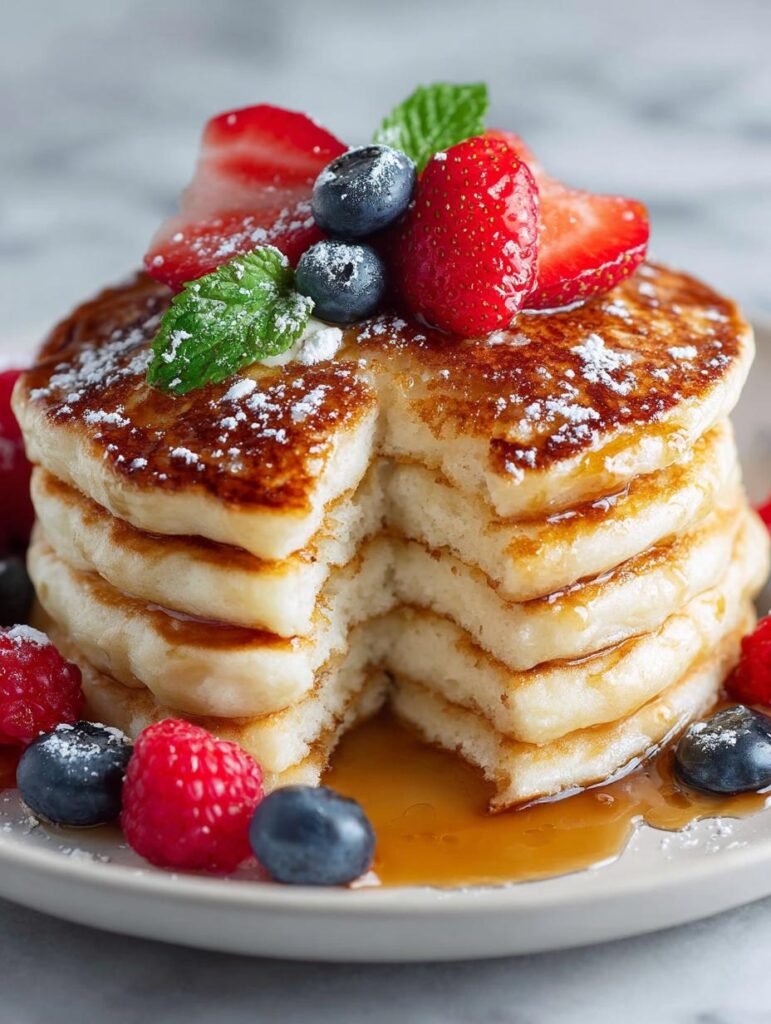 Fluffy Greek Yogurt Pancakes