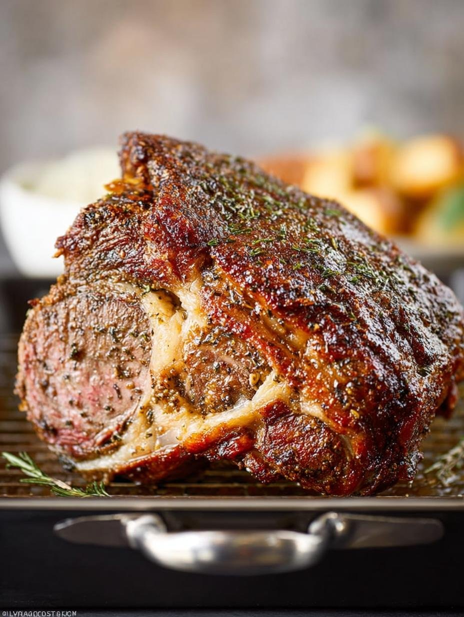 Garlic Herb Prime Rib