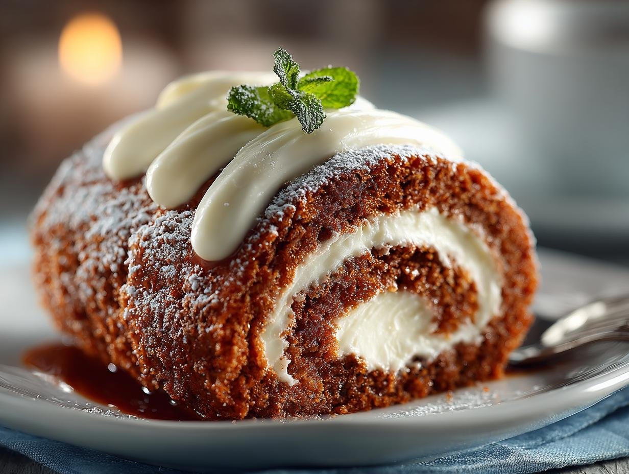 Gingerbread Cake Roll